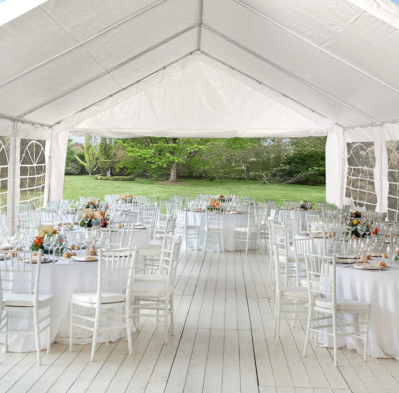 20x32 Heavy Duty Canopy Tent Wedding Canopy with Sidewalls