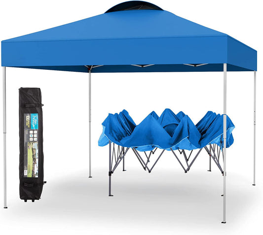 10’ x 10' Commercial Speedy Pop-Up Outdoor Vendor Tent - Blue